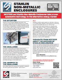 Stahlin Non-Metallic Enclosures Alternative Energy Case Study